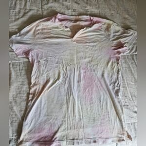 PINK Victoria's Secret Faded Pink Tie-Dye Tee